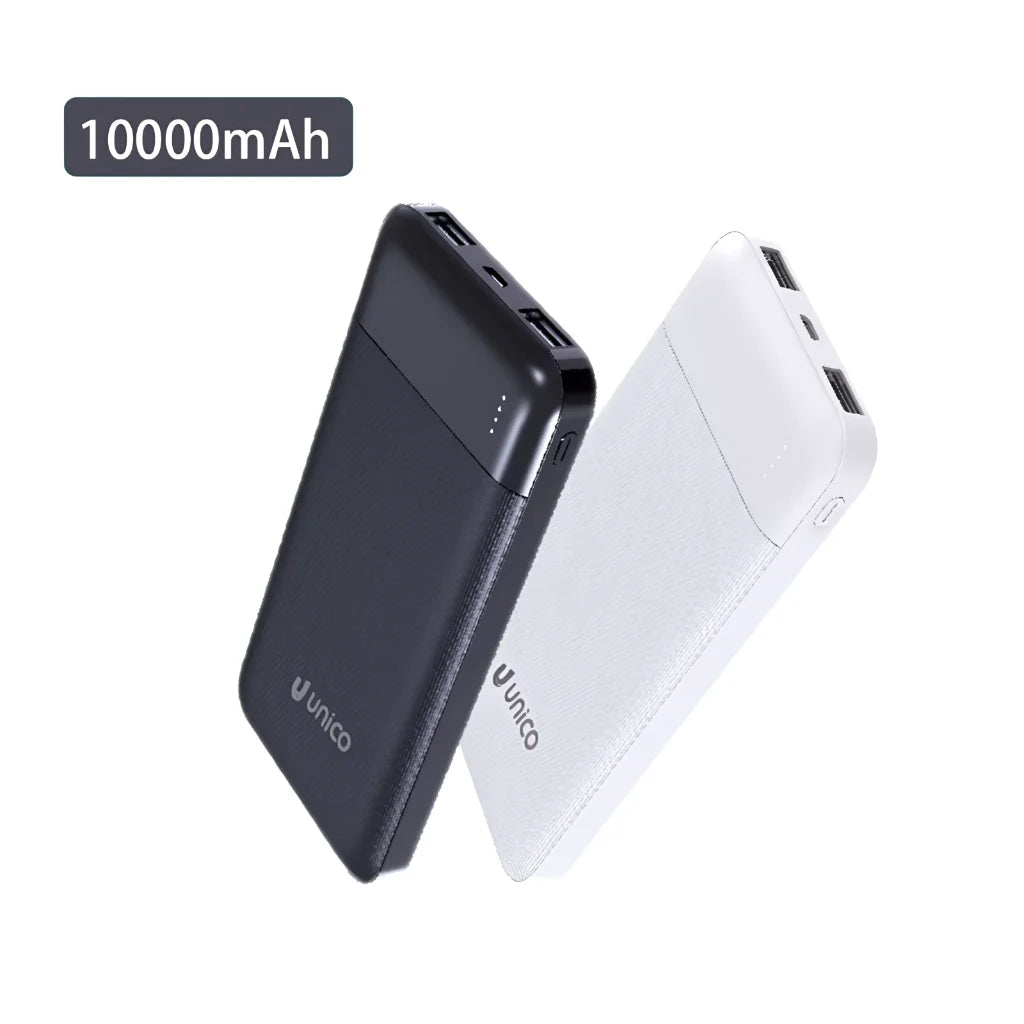 10000Mah Portable Power Bank, USB C Charger with 4 Ports, Dual USB + Micro Usb