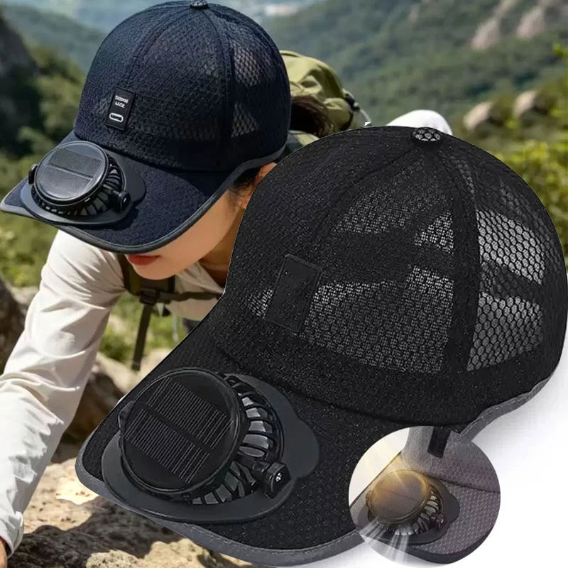 AirCap Gorra con Ventilador para combatir el calor.