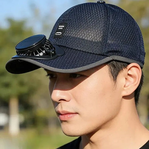 AirCap Gorra con Ventilador para combatir el calor.